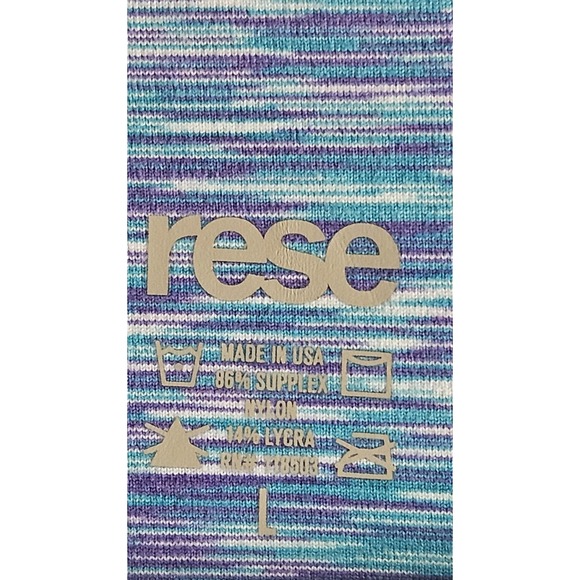 NWT Rese pilates Stacey space dye tank turquoise /purple Sz L - Picture 4 of 6